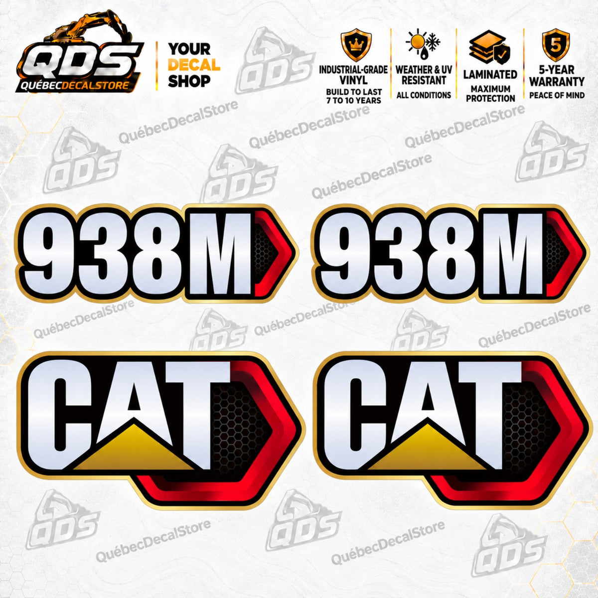 Kit adesivi CAT 938M – 4 pezzi