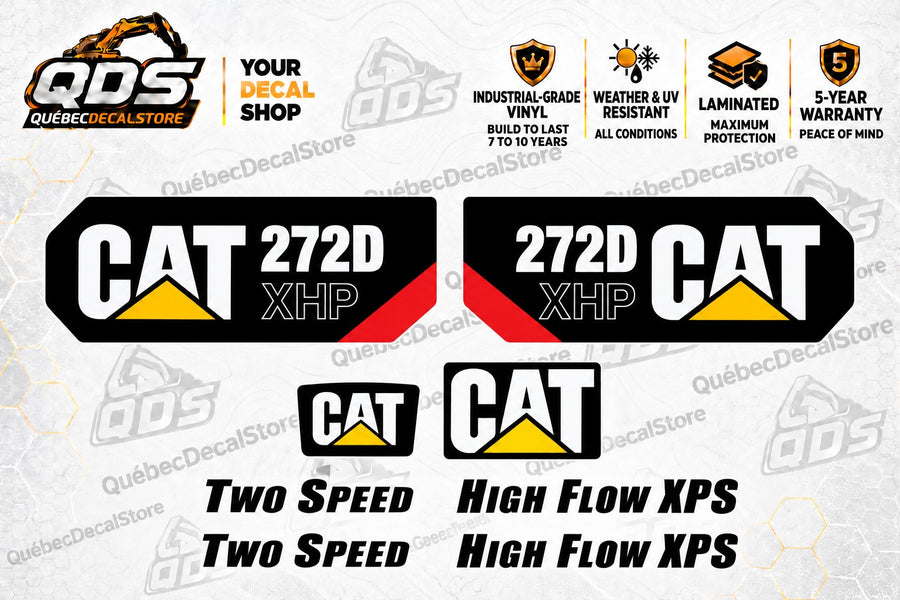 Caterpillar 272D XHP Skid Steer Decal Kit