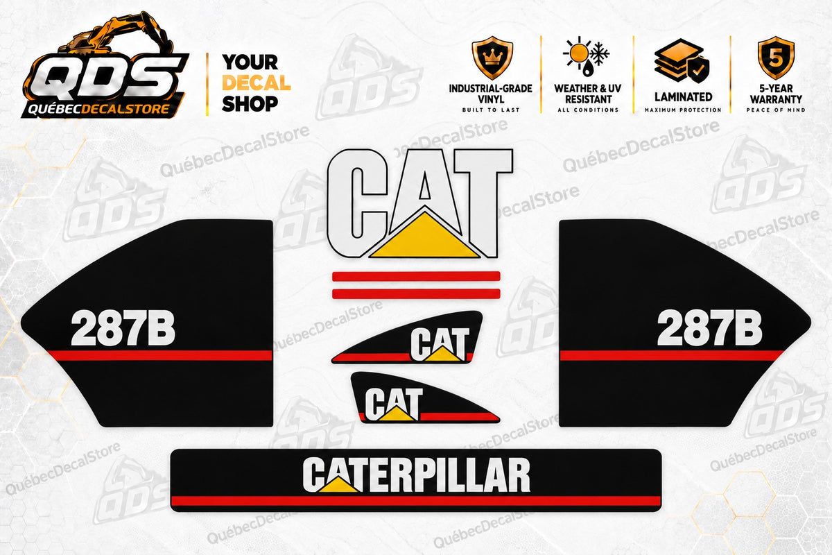 Caterpillar CAT 287B Skid Steer Decal Kit