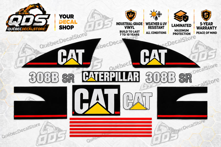 Caterpillar 308B SR Excavator Decal Kit