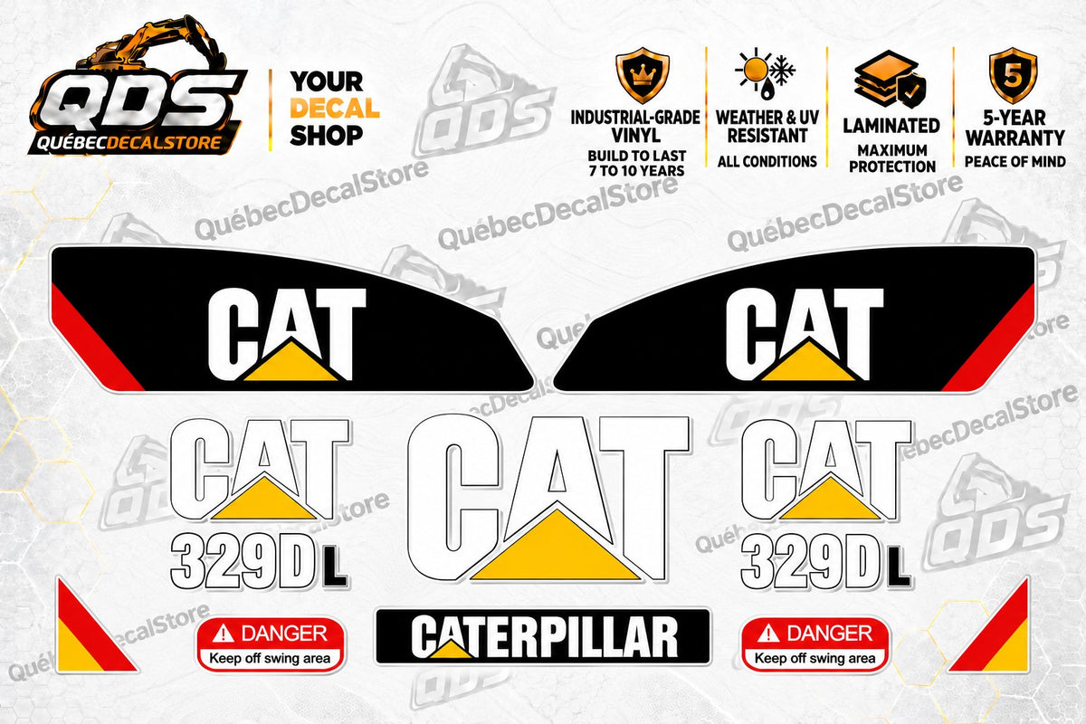 Kit de décalcomanies Caterpillar 329D L