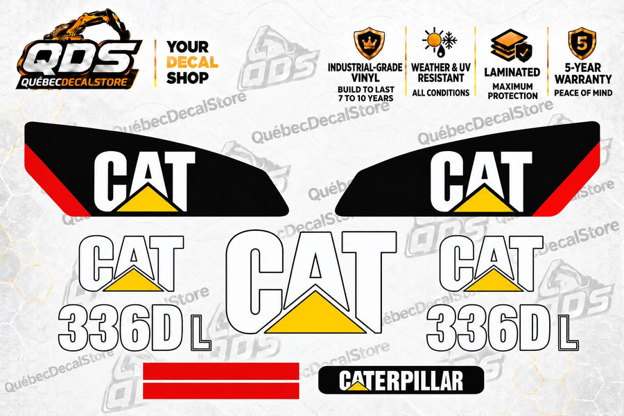 Caterpillar 336D L Excavator Decal Kit