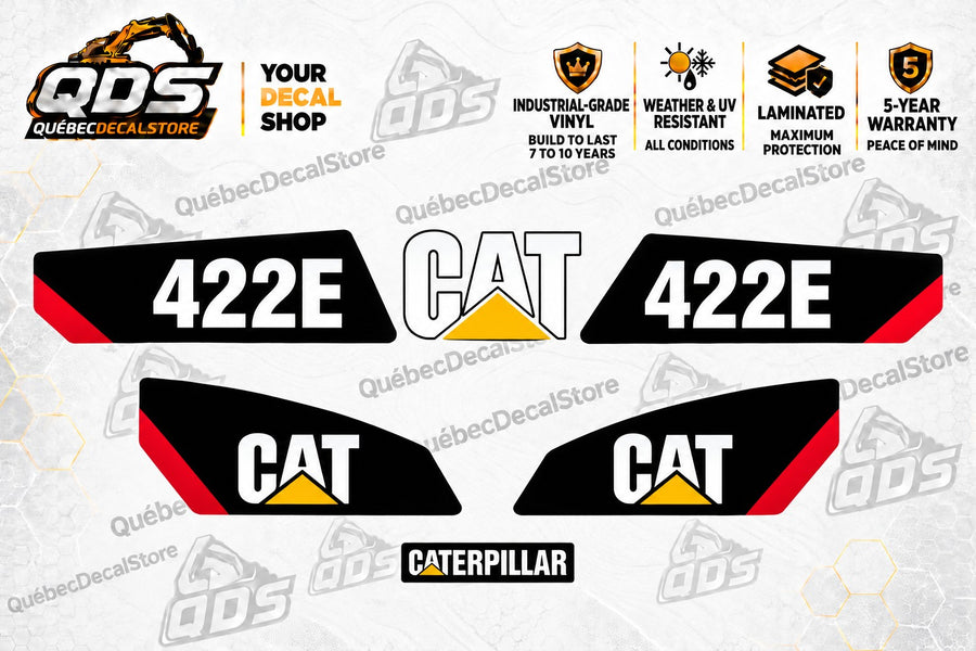Caterpillar 422E Backhoe Loader Decal Kit