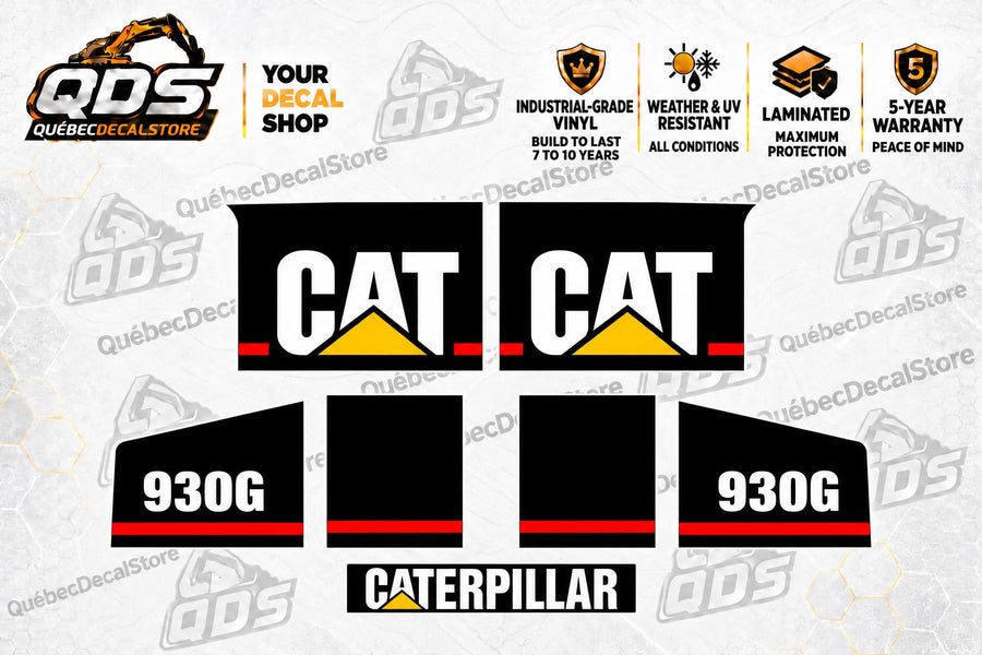 Caterpillar 930G Wheel Loader Decal Kit