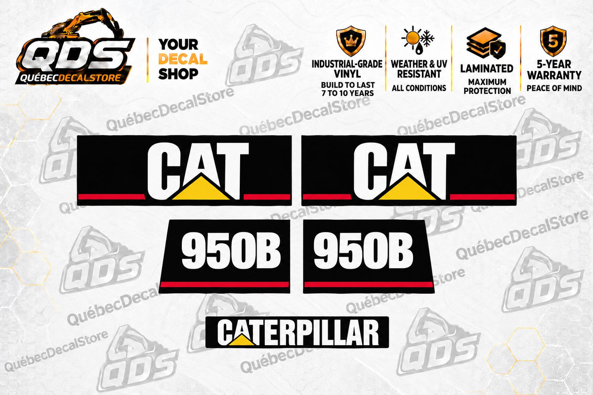 Caterpillar 950B Wheel Loader Decal Kit – Later Style