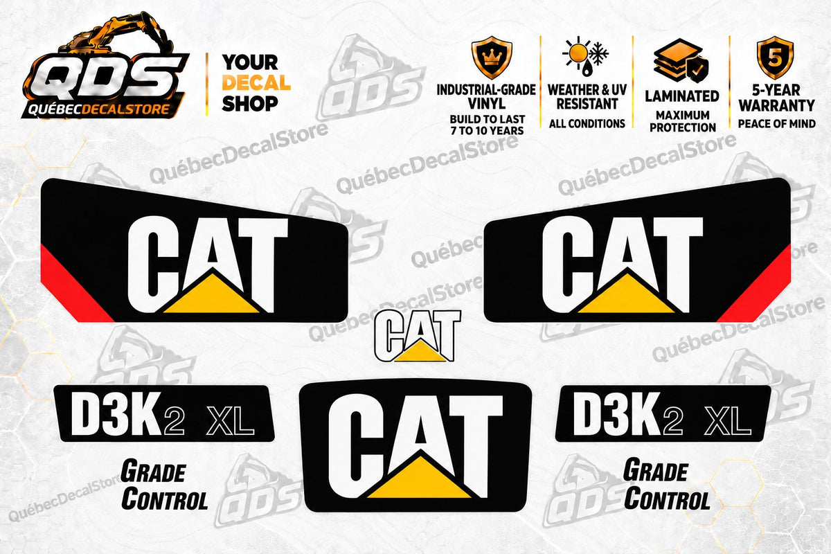 Caterpillar D3K2 XL Bulldozer Decal Kit – Grade Control
