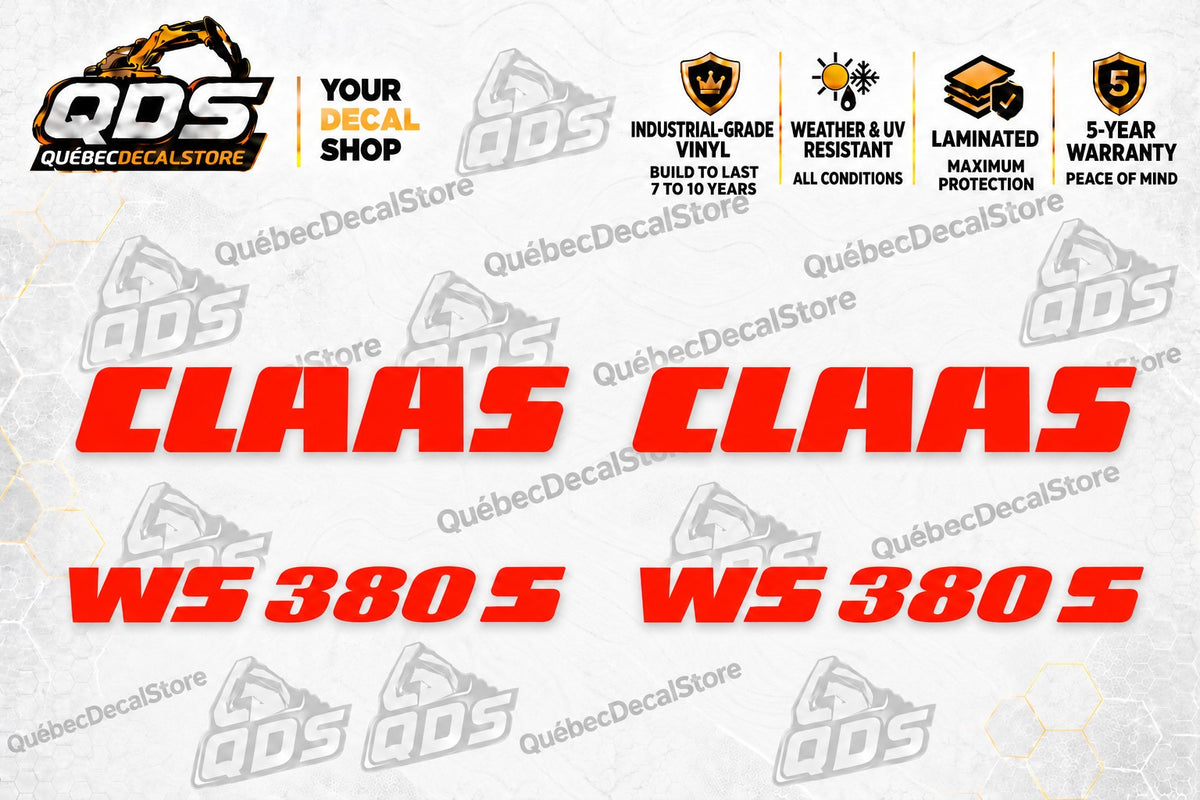 CLAAS WS380S Hay Rake Decal Kit