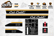 Cub Cadet 86 Garden Tractor Decal Kit – Black & Gold