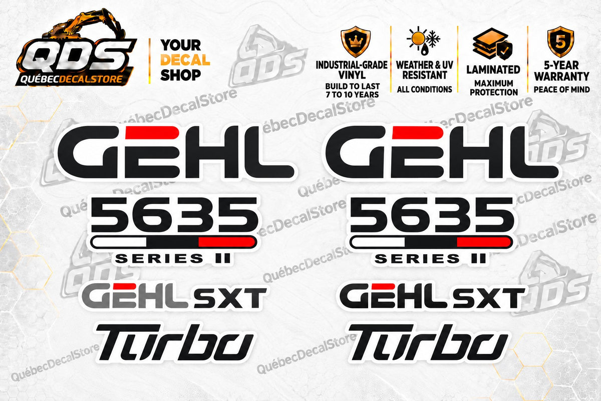 Aufklebersatz für Gehl 5635 Series II SXT Turbo