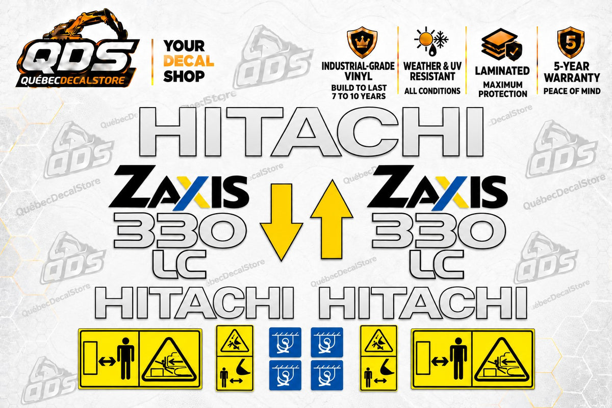 Hitachi ZAXIS 330LC Excavator Decal Kit