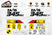 Hitachi ZAXIS 345USLC Excavator Decal Kit