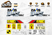 Hitachi ZAXIS 345USLC Excavator Decal Kit