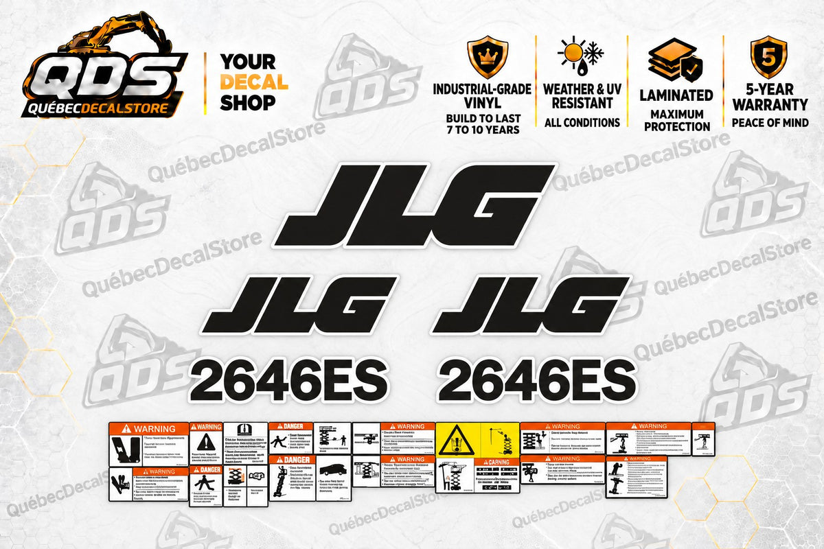 JLG 2646ES Scissor Lift Decal Kit