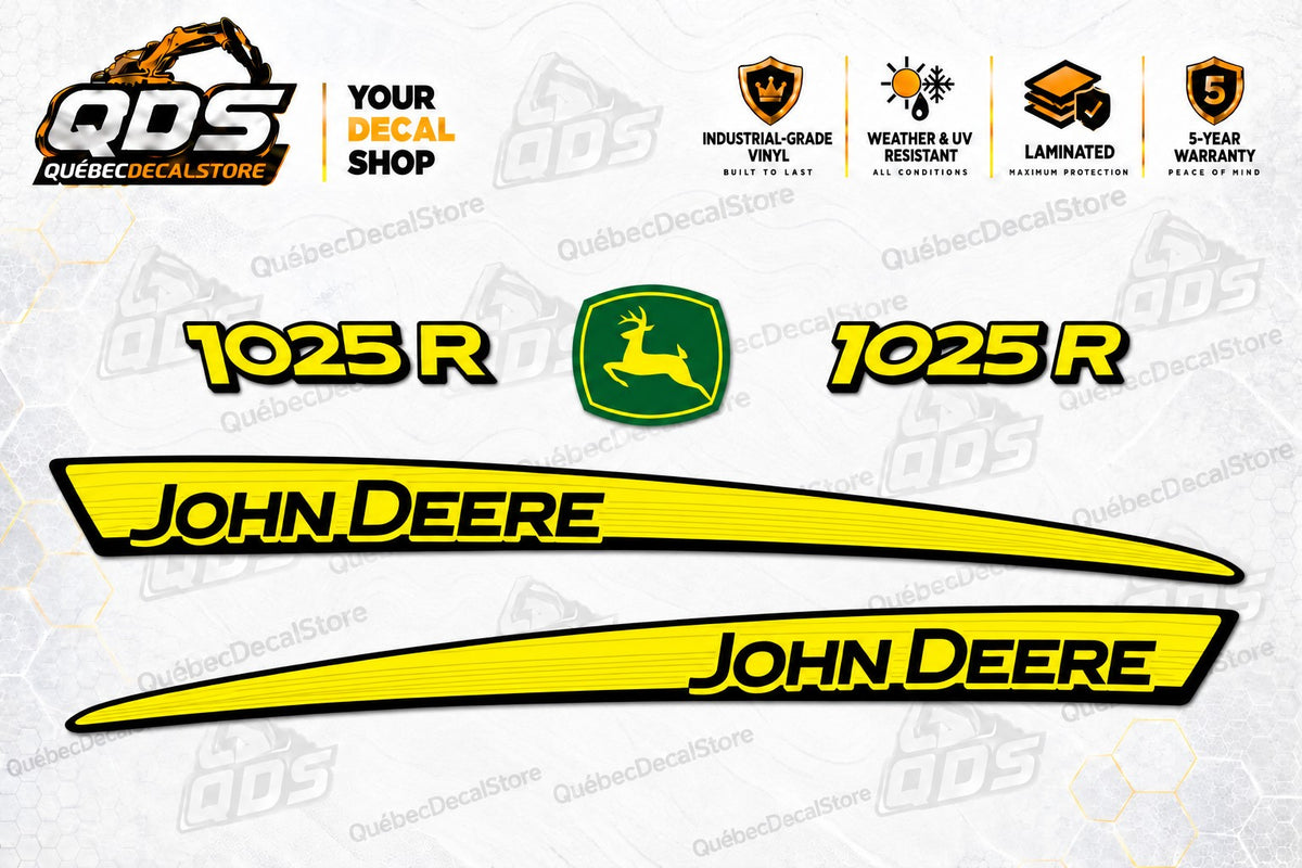 John Deere 1025R Tractor Decal Kit