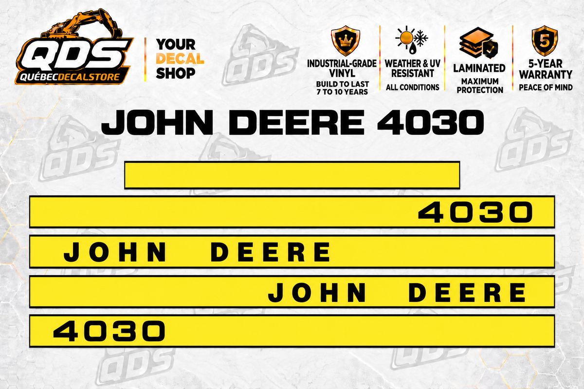 John Deere 4030 Tractor Decal Kit | QDS