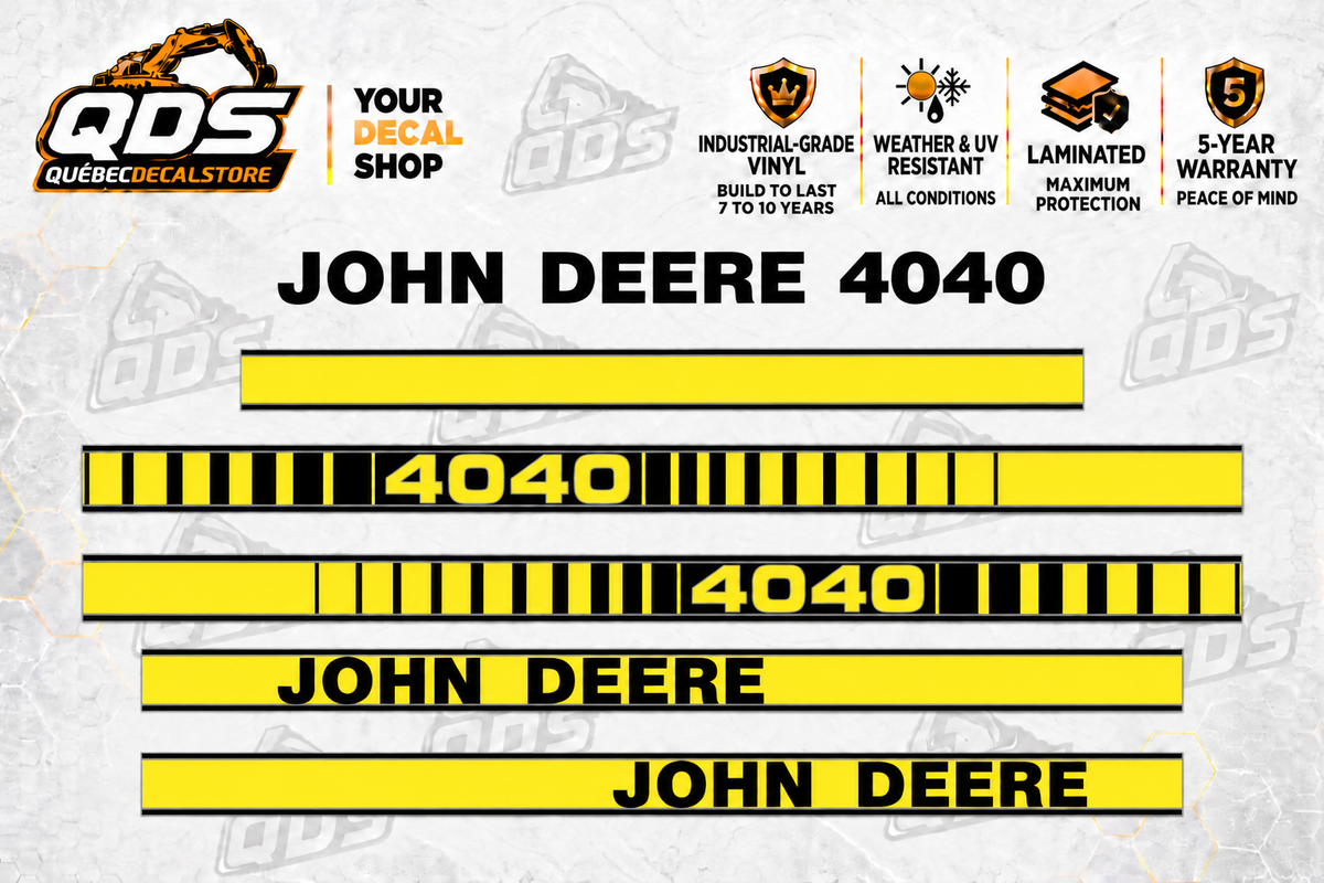 John Deere 4040 Tractor Decal Kit | QDS