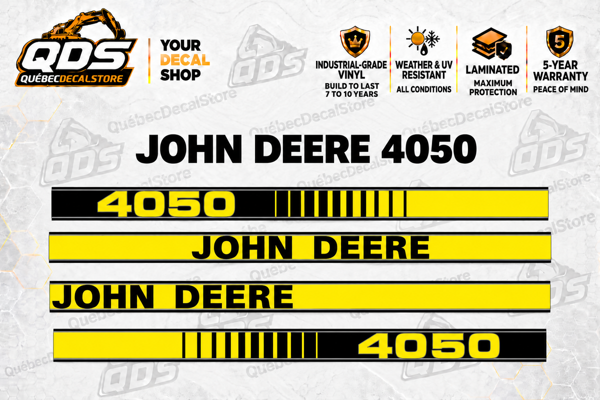John Deere 4050 Tractor Decal Kit | QDS