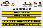 John Deere 4240 aftermarket decal kit concept preview; fitment and dimensions require confirmation before production