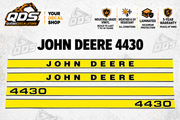 John Deere 4430 aftermarket decal kit concept preview; fitment and dimensions require confirmation before production