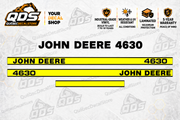 John Deere 4630 aftermarket decal kit concept preview; fitment and dimensions require confirmation before production