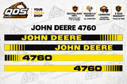 John Deere 4760 aftermarket decal kit concept preview; fitment and dimensions require confirmation before production