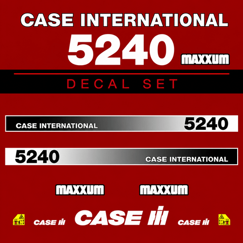 Kit Complet avec grandeurs d'origine pour Case IH 5240maxxumQuébecDecalstore