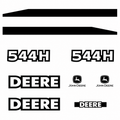 KIT COMPLET DE DÉCALCOMANIES, EN VINYLE IMPERMÉABLE LAMINÉ 3M POUR WL JOHN DEERE 544HQuébecDecalstore