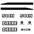 KIT COMPLET DE DÉCALCOMANIES, EN VINYLE IMPERMÉABLE LAMINÉ 3M POUR WL JOHN DEERE 544HQuébecDecalstore