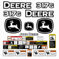 Kit complet de décalcomanies Imperméable pour John Deere 317GQuébecDecalstore