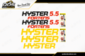 Kit Complet de décalcomanies pour Chariot Élévateur Hyster 5.5 en Vinyle imperméable laminé / Guarantie 7ansQuébecDecalstore