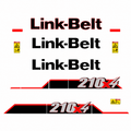Kit Complet de décalcomanies pour Link-Belt 210X4 en Vinyle Imperméable laminéQuébecDecalstore