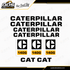 Kit Complet de décalcomanies pour Niveleuse Caterpillar 140G en Vinyle imperméable laminé / Guarantie 7ansQuébecDecalstore