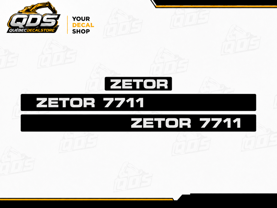 Комплект сменных наклеек для трактора Zetor 7711
