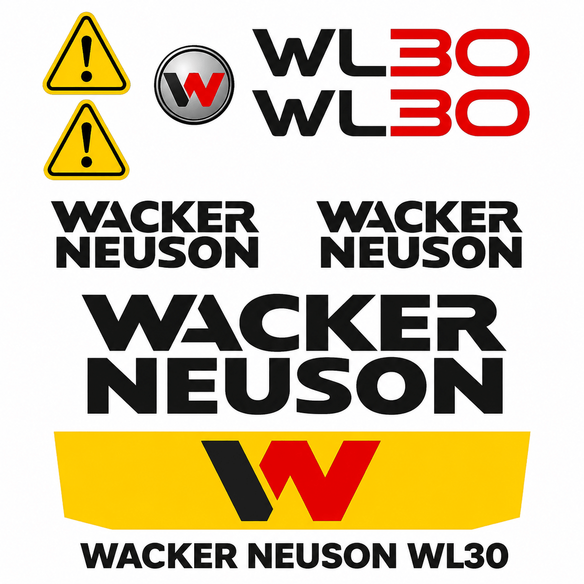 Комплект сменных наклеек для Wacker Neuson WL30