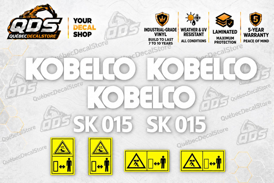 Kobelco SK015 Mini Excavator Decal Kit