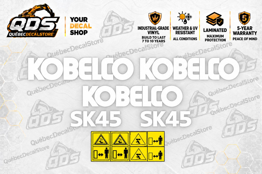 Kobelco SK45 Aufklebersatz für Bagger