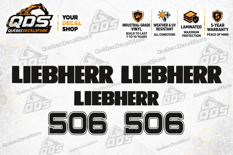 Liebherr 506 – Kit de calcomanías para cargadora de ruedas