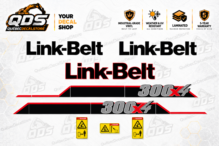 Link-Belt 300X4 Excavator Decal Kit