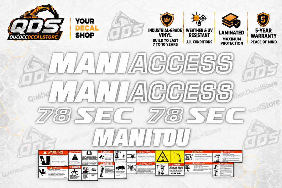 Manitou 78 SEC Maniaccess Scissor Lift Decal Kit