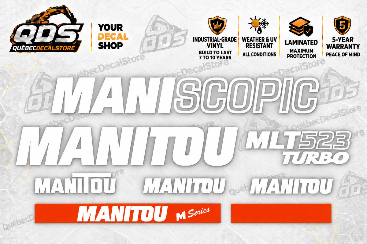 Kit adesivi per Manitou MLT523 Turbo