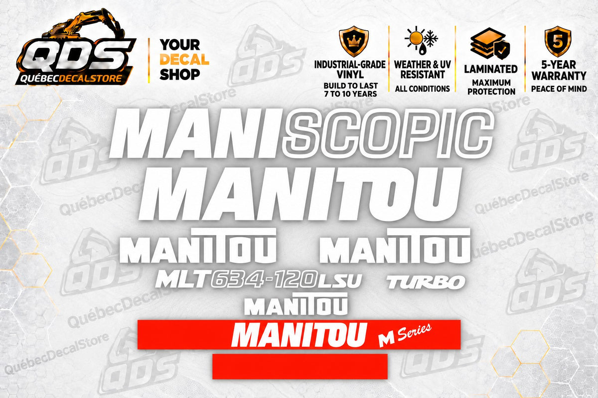 Manitou MLT634-120 LSU Maniscopic Telehandler Decal Kit