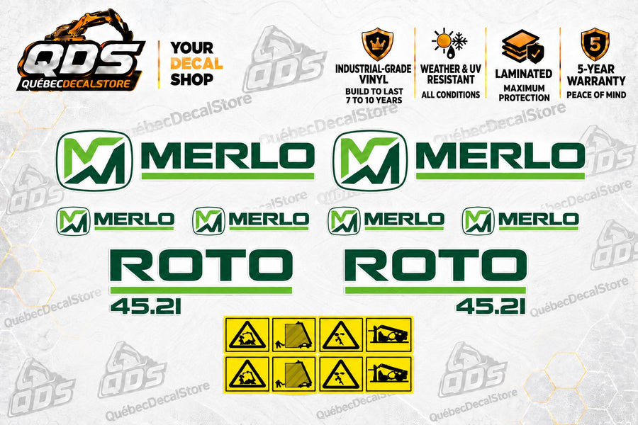 Merlo Roto 45.21 Rotating Telehandler Decal Kit