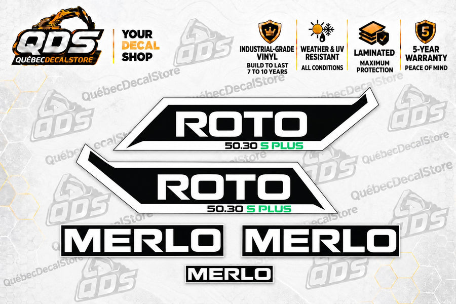 Merlo Roto 50.30 S Plus Rotating Telehandler Decal Kit