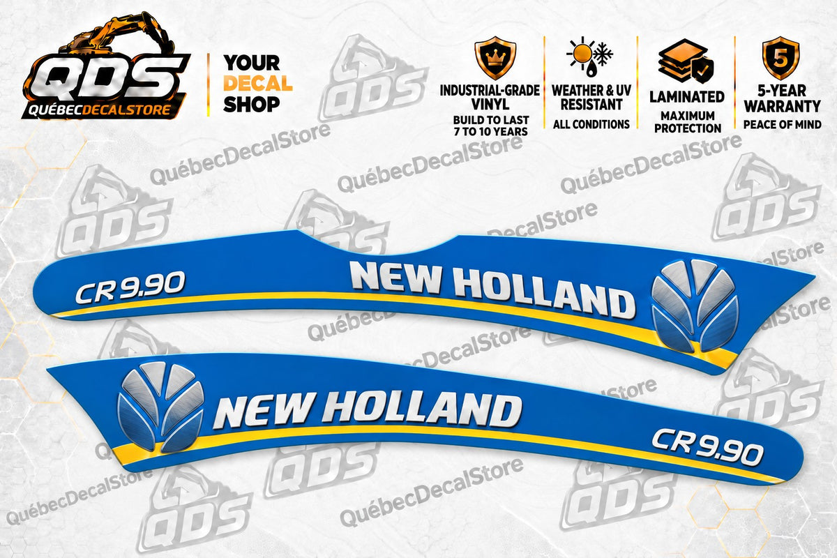 New Holland CR9.90 Combine Decal Kit – Blue Side Graphics
