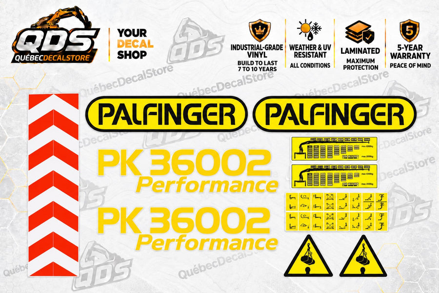 Palfinger PK36002 Performance Loader Crane Decal Kit