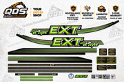 Arctic Cat El Tigre EXT Decal Kit – Green, Black & Gold