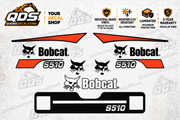 Bobcat S510 Decal Kit – Orange & Black Graphics