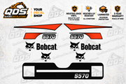 Bobcat S570 Decal Kit – Orange & Black Graphics