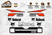 Bobcat S590 Decal Kit – Orange & Black Graphics