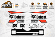 Bobcat S630 Decal Kit – Orange & Black Graphics